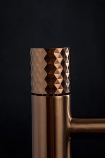 Смеситель для раковины Boheme Stick Daimond 121-BRB брашированная бронза